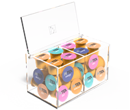 Picture of INTEA Acrylic HORECA box with 40 Nespresso capsules 